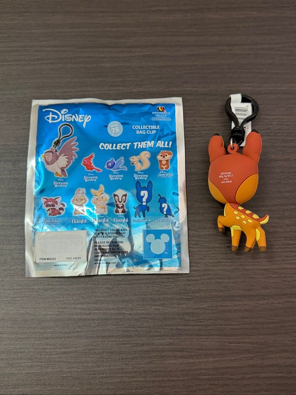 Disney Woodland Series 75 Bag Clip Keychain CHASE - Bambi - Picture 2 of 2